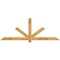 Ekena Millwork Kennewick Rough Sawn Timber Gable Bracket, Western Red Cedar, 84"W x 31"H x 4"D x 4"F, 9/12 Pitch GBW084X31X0404KEN00RWR - alternate 1